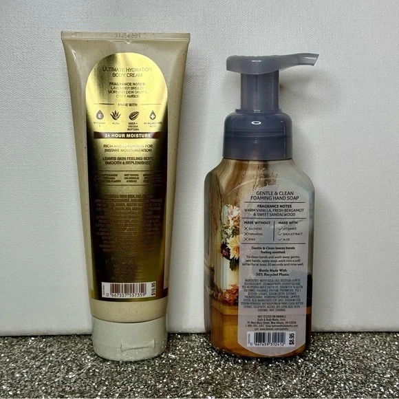 Bath & Body Works Cloud Nine Body Cream & Mahogany Vanilla Hand Soap NWT - Picture 3 of 5